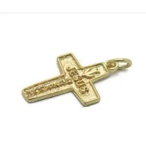 Jewelry | Large Cross Jesus Es Mi Seor Charm Pendant 14k Yellow Gold ...